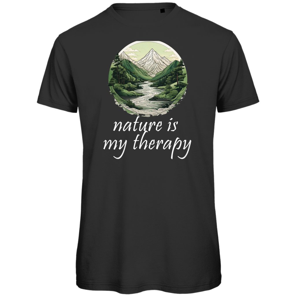 Premium organic men's T-shirt therapy