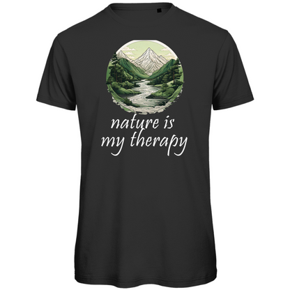 Premium organic men's T-shirt therapy
