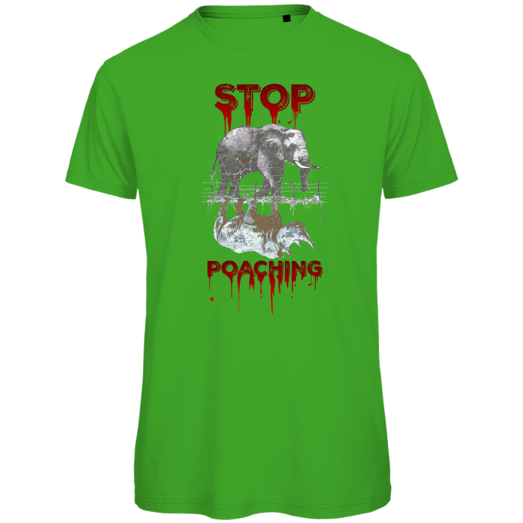 Premium organic men's T-shirt stop poaching