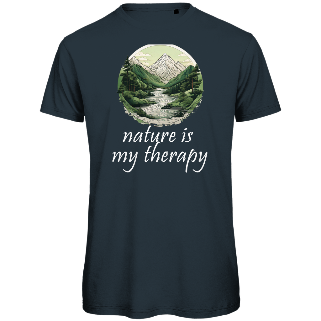 Premium organic men's T-shirt therapy