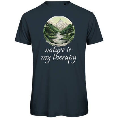 Premium organic men's T-shirt therapy