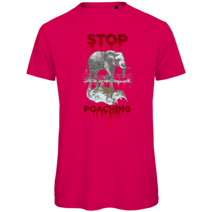 Premium organic men's T-shirt stop poaching