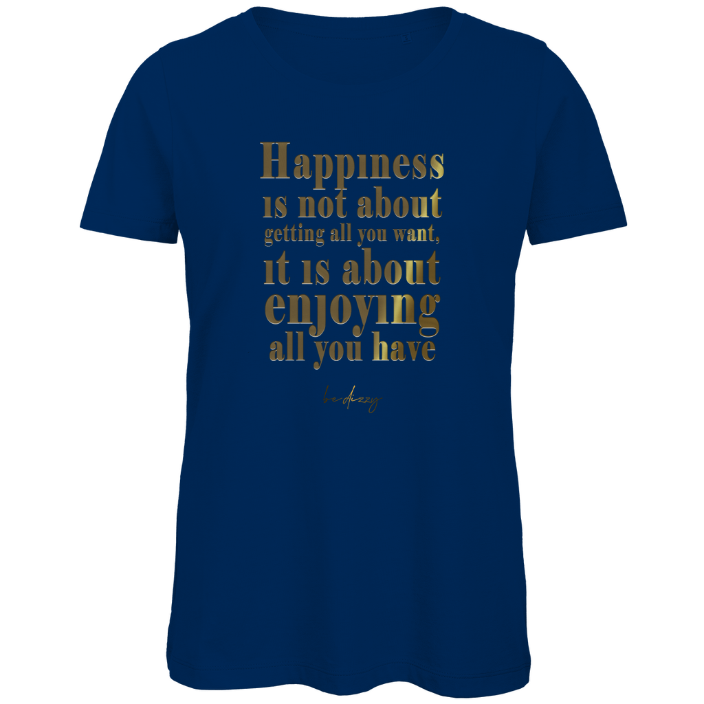 Premium Bio Damen T-Shirt happiness