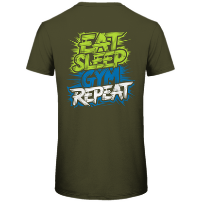 Premium Bio Herren T-Shirt eat-sleep