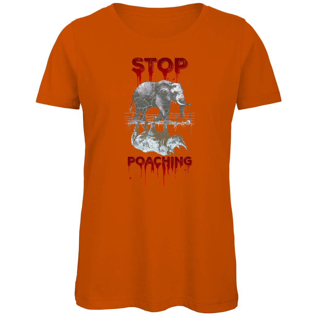 Premium Bio Damen T-Shirt stop poaching