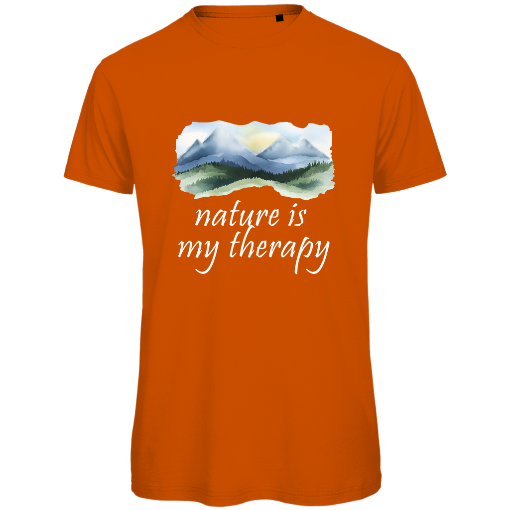 Premium organic men's T-shirt therapy