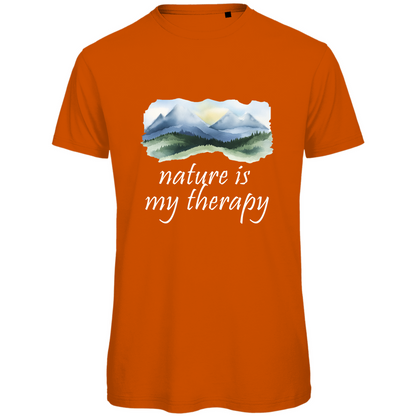 Premium organic men's T-shirt therapy