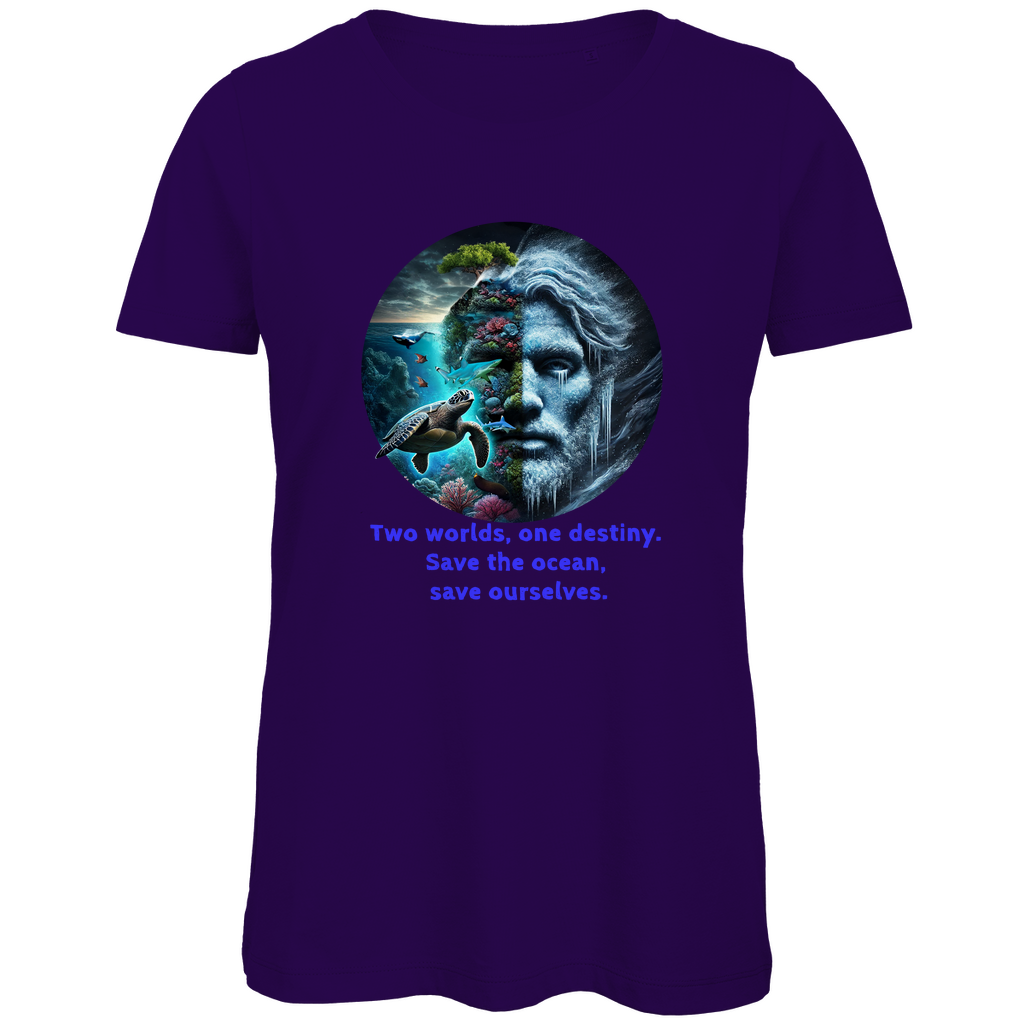 Premium Bio Damen T-Shirt ocean