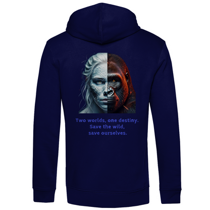 Bio Premium Herren Hoodie two worlds