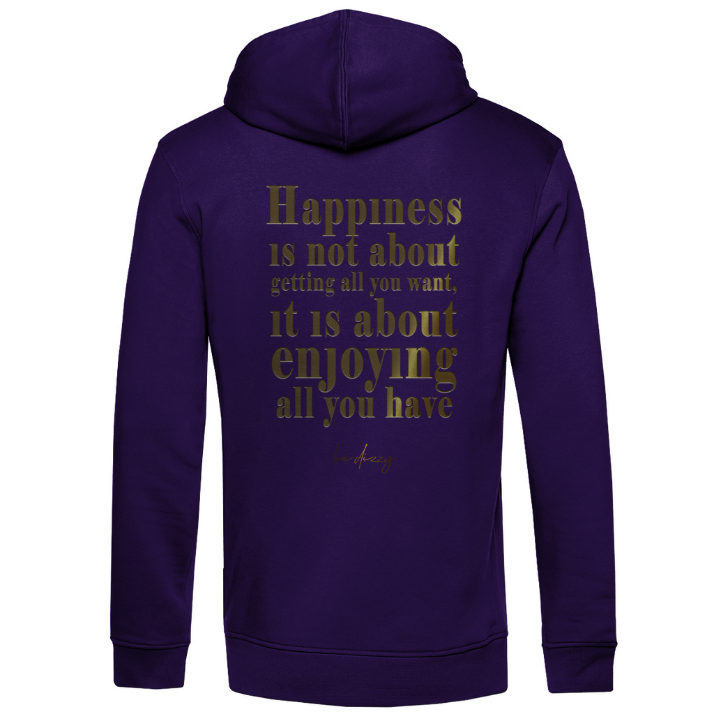 Bio Premium Herren Hoodie happiness