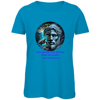 Premium Bio Damen T-Shirt ocean