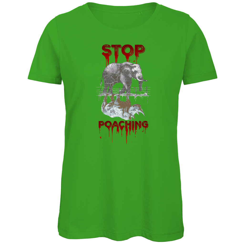 Premium Bio Damen T-Shirt stop poaching