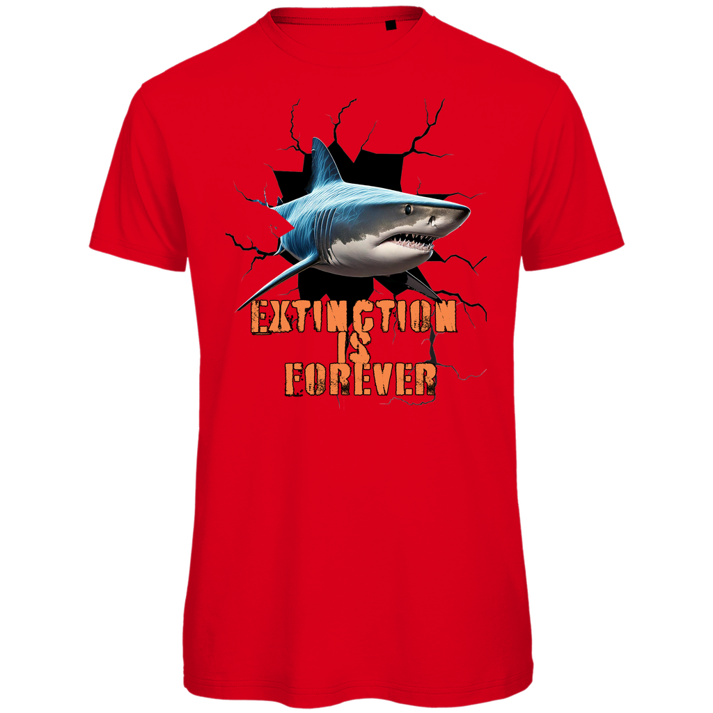 Premium organic men's t-shirt shark