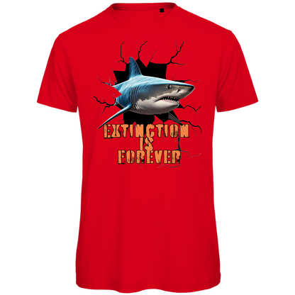 Premium organic men's t-shirt shark