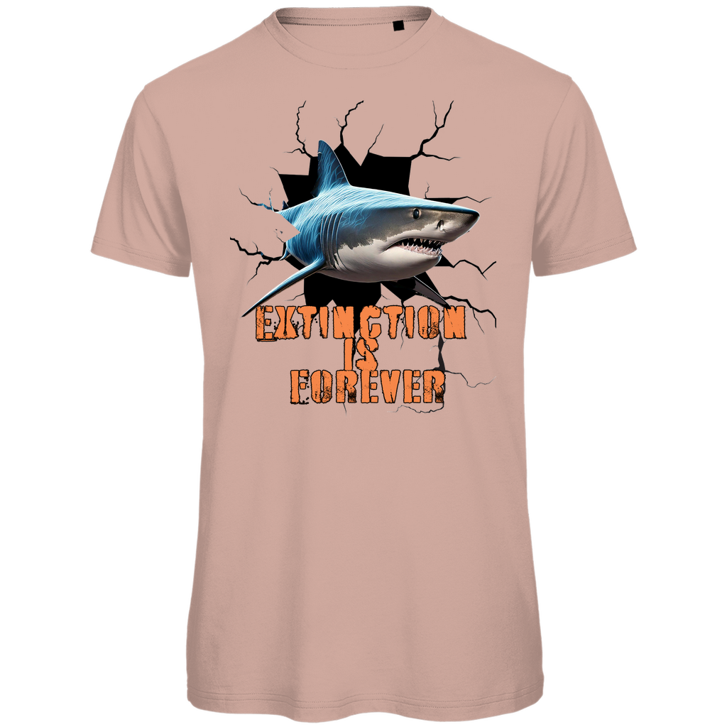 Premium organic men's t-shirt shark