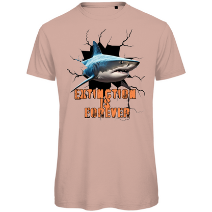 Premium organic men's t-shirt shark