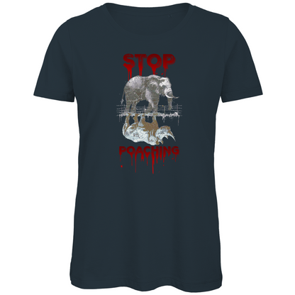 Premium Bio Damen T-Shirt stop poaching