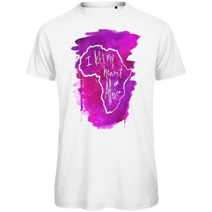 Premium organic men's t-shirt africa pink