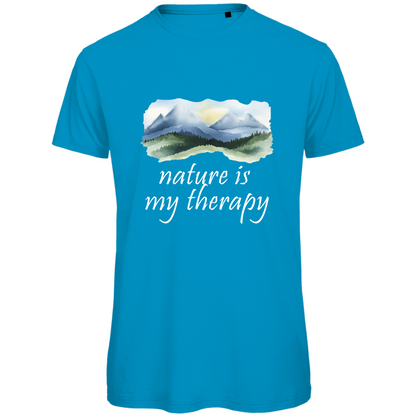 Premium organic men's T-shirt therapy