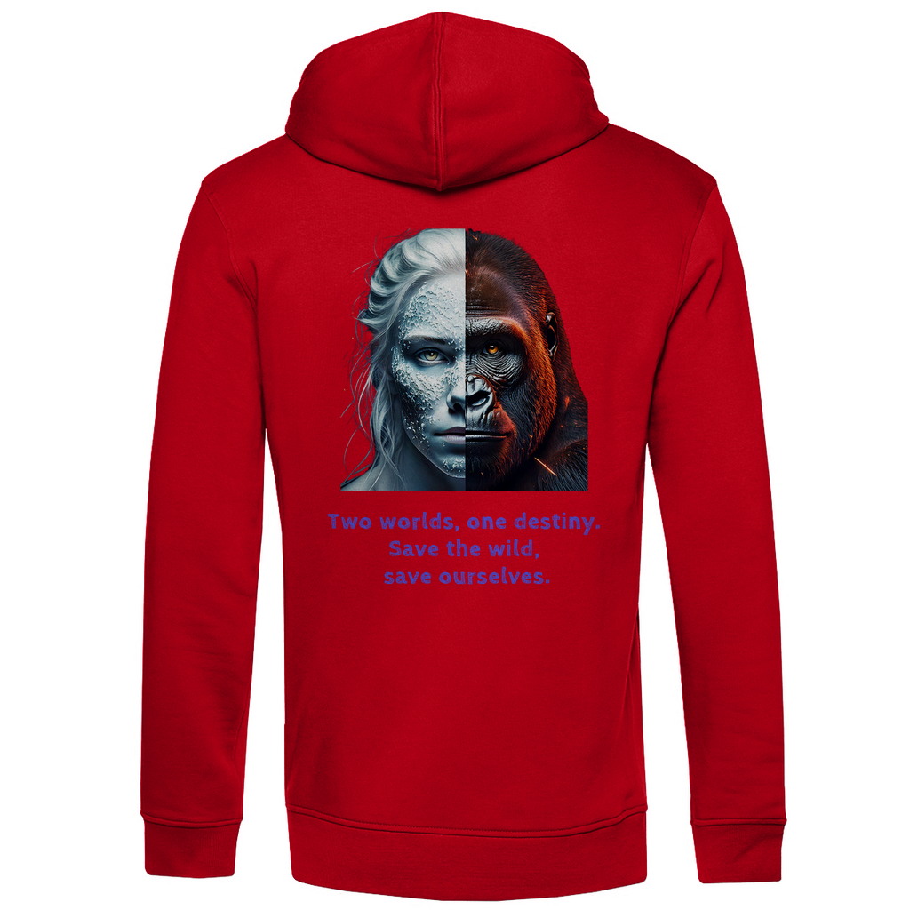 Bio Premium Herren Hoodie two worlds