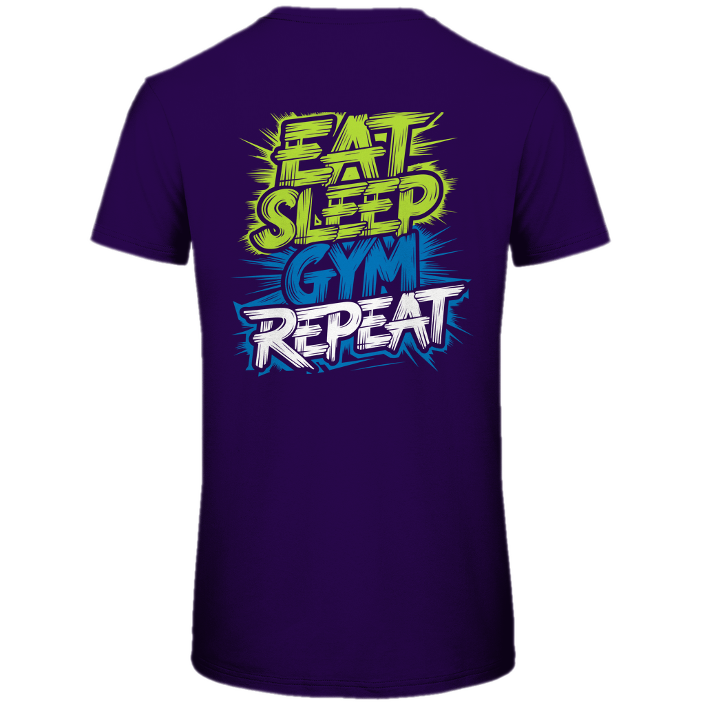Premium Bio Herren T-Shirt eat-sleep