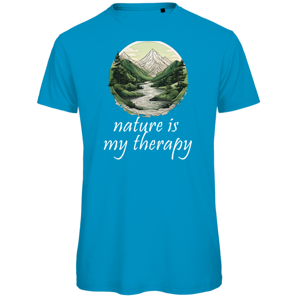Premium organic men's T-shirt therapy