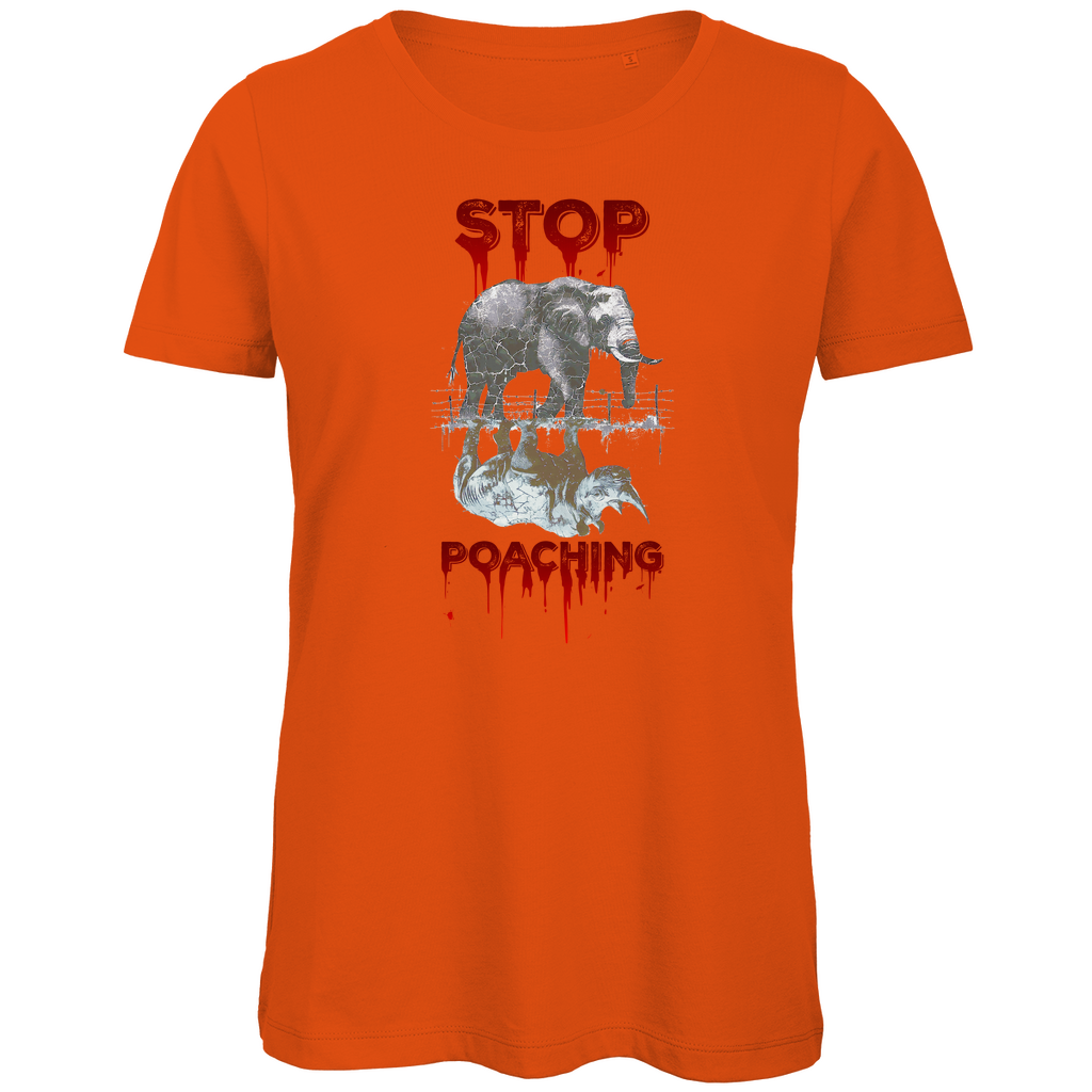 Premium Bio Damen T-Shirt stop poaching