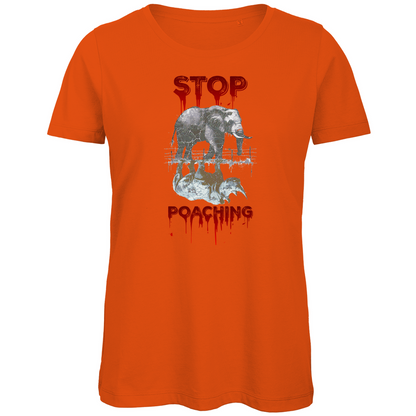 Premium Bio Damen T-Shirt stop poaching