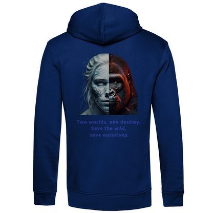 Bio Premium Herren Hoodie two worlds