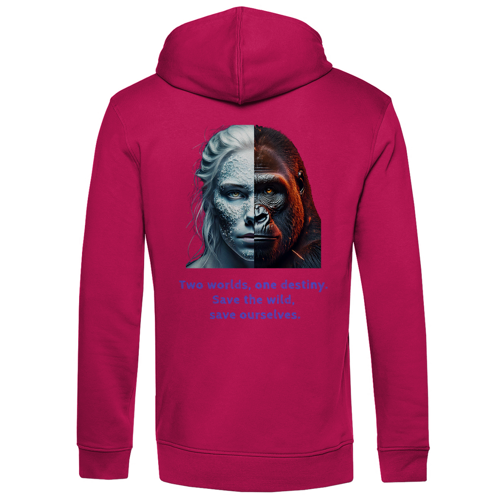 Bio Premium Herren Hoodie two worlds