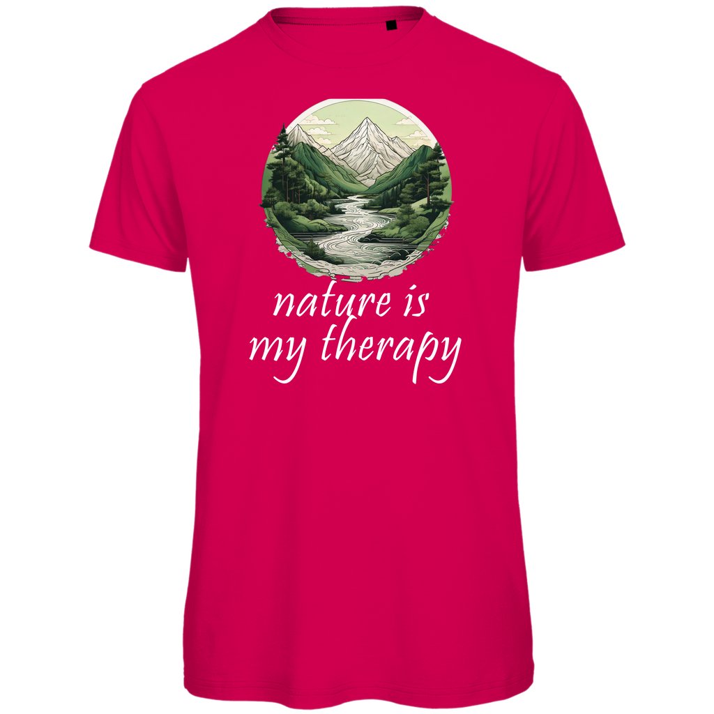 Premium organic men's T-shirt therapy