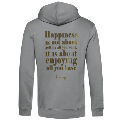 Bio Premium Herren Hoodie happiness