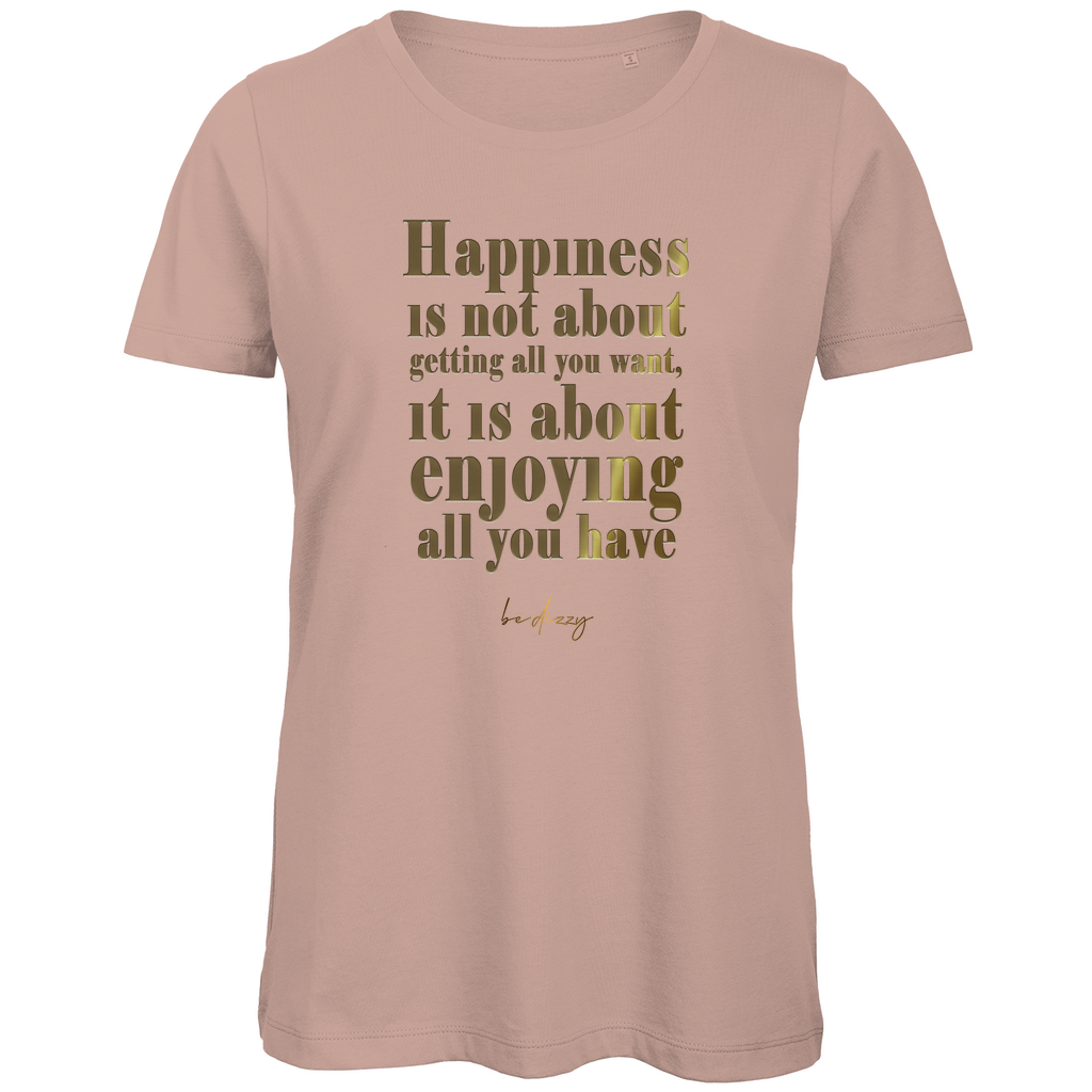 Premium Bio Damen T-Shirt happiness
