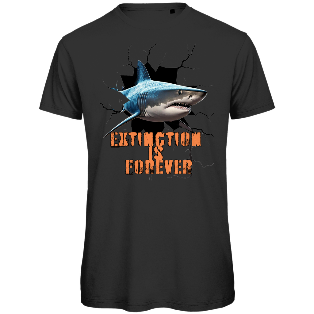 Premium organic men's t-shirt shark