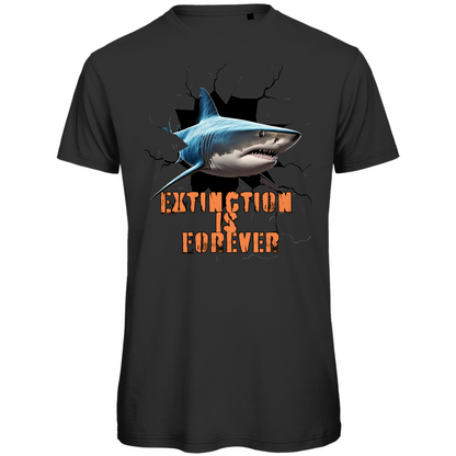 Premium organic men's t-shirt shark