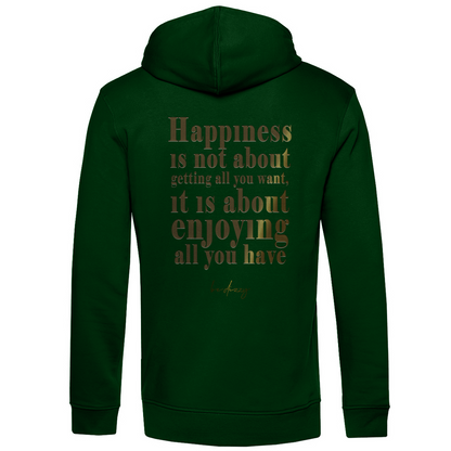 Bio Premium Herren Hoodie happiness