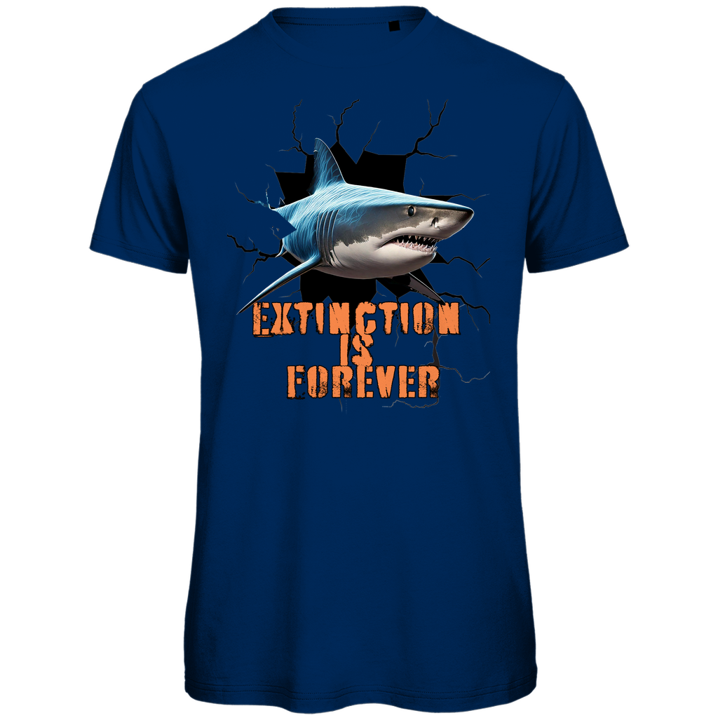 Premium organic men's t-shirt shark