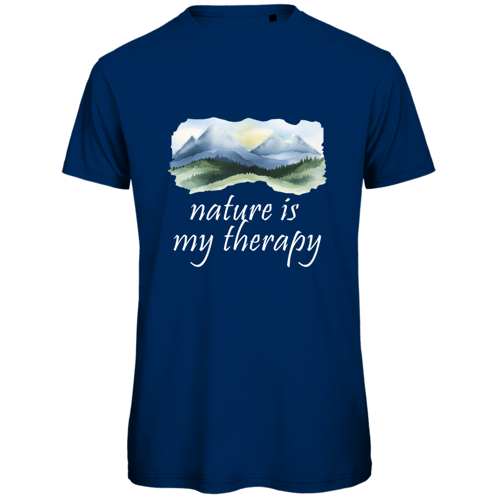 Premium organic men's T-shirt therapy