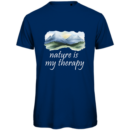 Premium organic men's T-shirt therapy