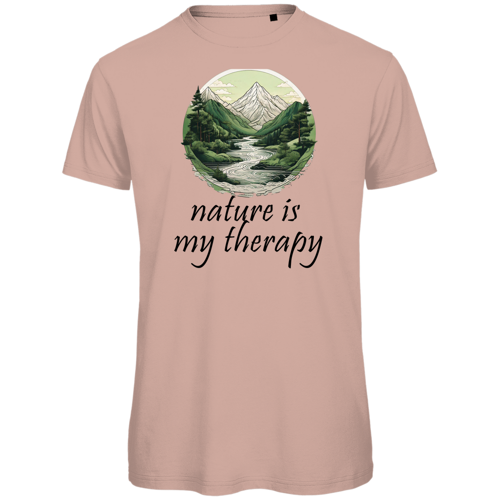 Premium organic men's T-shirt therapy