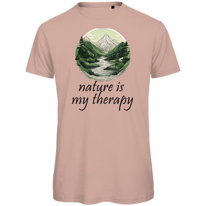 Premium organic men's T-shirt therapy