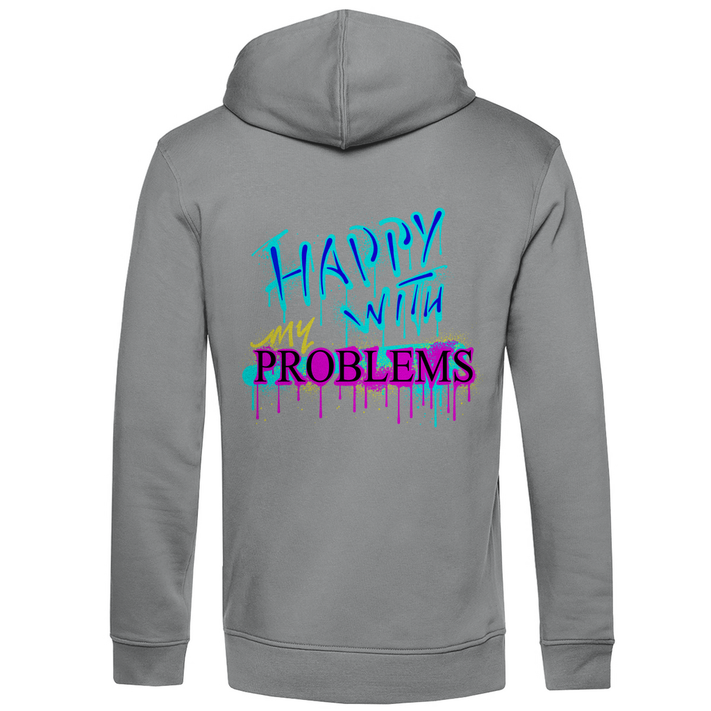 Bio Premium Herren Hoodie happy