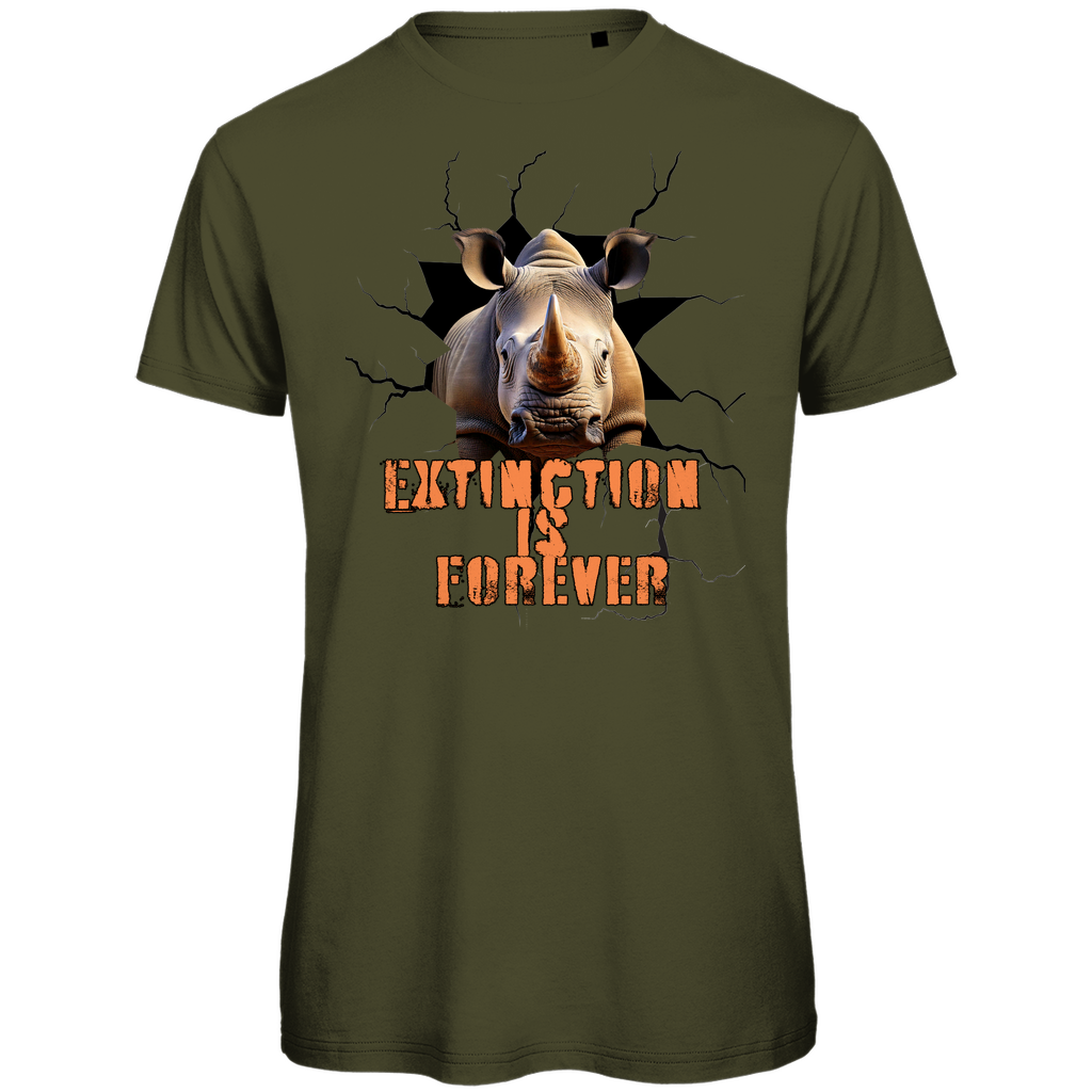 Premium organic men's T-shirt rhino