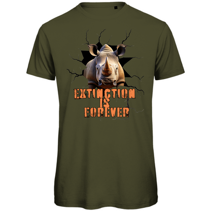 Premium organic men's T-shirt rhino