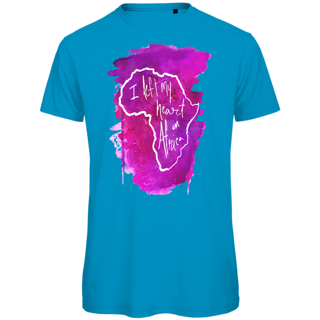 Premium organic men's t-shirt africa pink