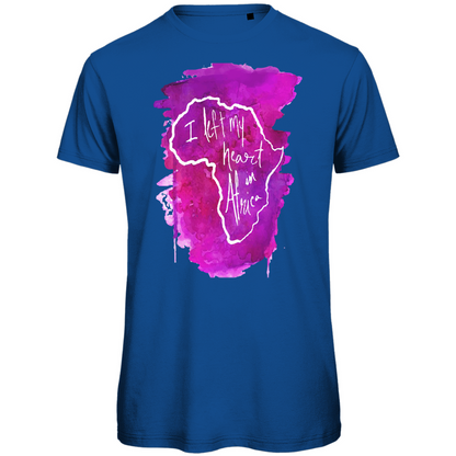 Premium organic men's t-shirt africa pink