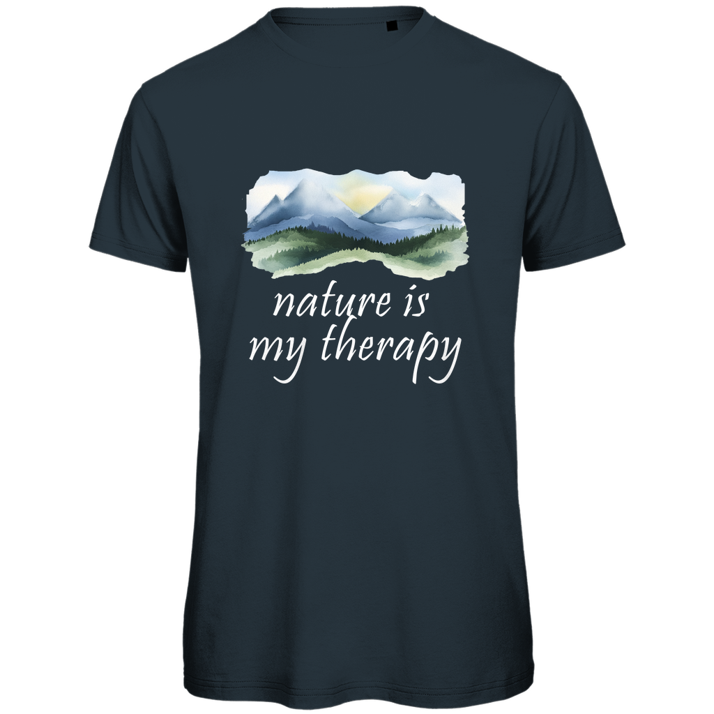 Premium organic men's T-shirt therapy