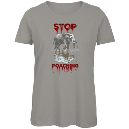 Premium Bio Damen T-Shirt stop poaching