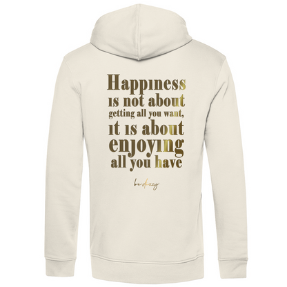 Bio Premium Herren Hoodie happiness