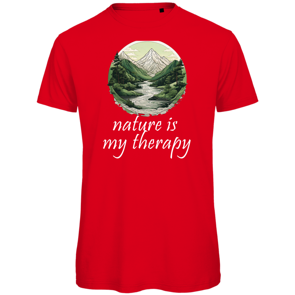 Premium organic men's T-shirt therapy